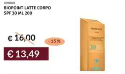 Prezzemolo e Vitale Biopoint latte corpo spf 30 offerta