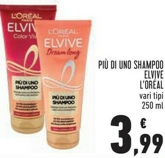 Conad City Piu di uno shampoo elvive color vive offerta