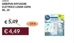 Prezzemolo e Vitale Ambipur diffusore elettrico lenor capri offerta