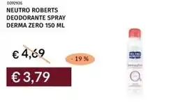 Prezzemolo e Vitale Neutro roberts deodorante spray derma zero offerta