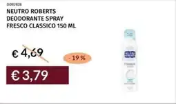 Prezzemolo e Vitale Neutro roberts deodorante spray fresco classico offerta