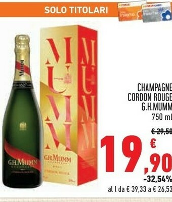 Conad Champagne cordon rouge 750 ml offerta