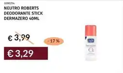 Prezzemolo e Vitale Neutro roberts deodorante stick dermazero offerta