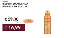 Prezzemolo e Vitale Biopoint solare spray invisibile spf 50 offerta