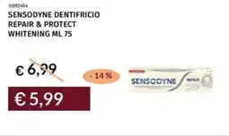Prezzemolo e Vitale Sensodyne dentifricio repair & protect whitening offerta