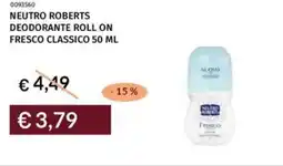 Prezzemolo e Vitale Neutro roberts deodorante roll on fresco classico offerta