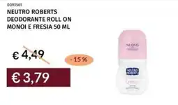 Prezzemolo e Vitale Neutro roberts deodorante roll on monoi e fresia offerta
