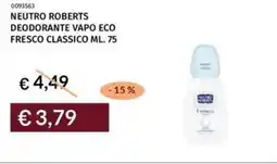 Prezzemolo e Vitale Neutro roberts deodorante vapo eco fresco classico offerta