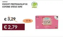 Vivicot proteggislip di cotone steso 35pz