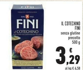 Conad Fini il cotechino senza glutine precotto 500 g offerta