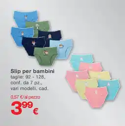 KiK Slip per bambini offerta