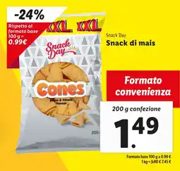 Lidl Snack Day Snack di mais offerta