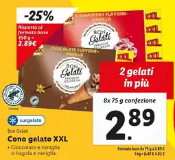 Lidl Bon Gelati Cono gelato XXL offerta