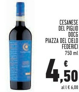 Conad Federici cesanese del piglio docg piazza del cielo offerta