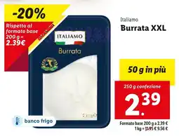 Lidl Italiamo Burrata XXL offerta