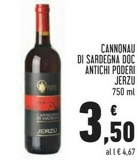 Conad Cannonau di sardegna doc offerta