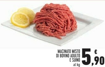 Conad Macinato misto di bovino adulto e suino offerta