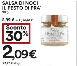 Coop Superstore salsa di noci IL PESTO DI PRA' offerta