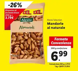Lidl Alesto Selection Mandorle al naturale offerta