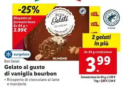 Lidl Bon Gelati Gelato al gusto di vaniglia bourbon offerta