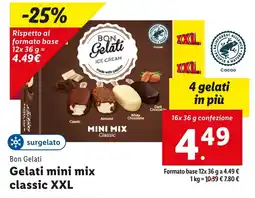 Lidl Bon Gelati Gelati mini mix classic XXL offerta