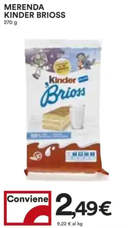 Coop Superstore Merenda Kinder Brioss offerta