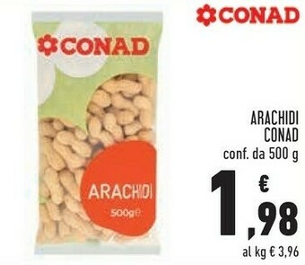 Conad Conad - arachidi 500 g(ml) offerta