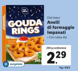 Lidl Chef Select Anelli di formaggio impanati offerta
