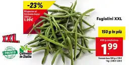 Lidl Fagiolini XXL offerta