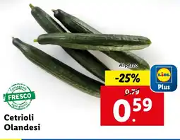 Lidl Cetrioli Olandesi offerta