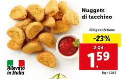 Lidl Nuggets di tacchino offerta