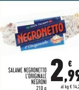 Conad Negronetto 210 g(ml) offerta