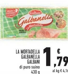 Conad Galbanella la mortadella 430 g(ml) offerta