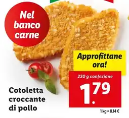 Lidl Cotoletta croccante di pollo offerta
