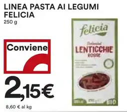 Coop Superstore Linea pasta ai legumi FELICIA offerta