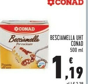Conad Conad - besciamella per cucinare 500 g(ml) offerta