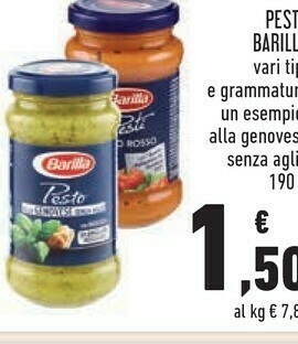 Conad I pesti alla genovese senza aglio 190 g(ml) offerta