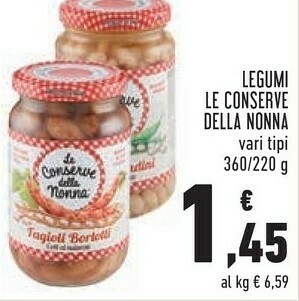 Conad Armonia di legumi lessati 220 g(ml) offerta