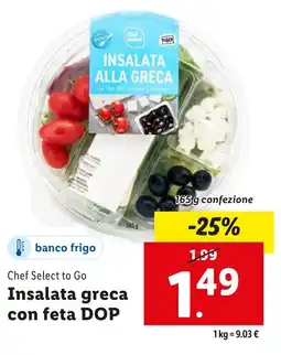 Lidl Chef Select to Go Insalata greca con feta DOP offerta