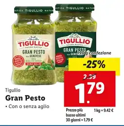 Lidl Tigullio Gran Pesto offerta