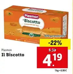 Lidl Plasmon Il Biscotto offerta
