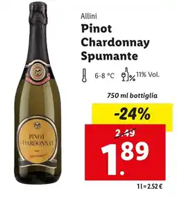 Lidl Allini Pinot Chardonnay Spumante offerta