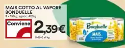 Coop Superstore Mais cotto al vapore BONDUELLE offerta