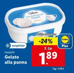 Lidl Gelatelli Gelato alla panna offerta