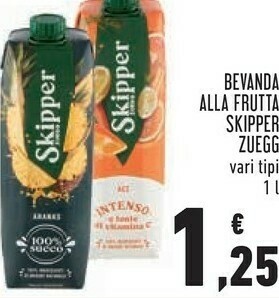 Conad Bevanda alla frutta zuegg 1000 ml offerta