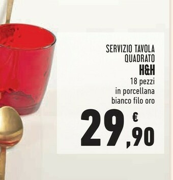 H&h servizio tavola