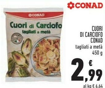 Conad Conad - cuori di carciofo 450 g(ml) offerta