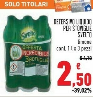 Conad Detersivo liquido per stoviglie limone offerta