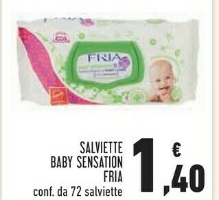 Conad Salviette baby sensation 72 pezzi offerta