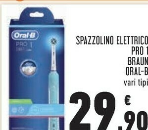 Conad Spazzolino elettrico pro 1 braun offerta